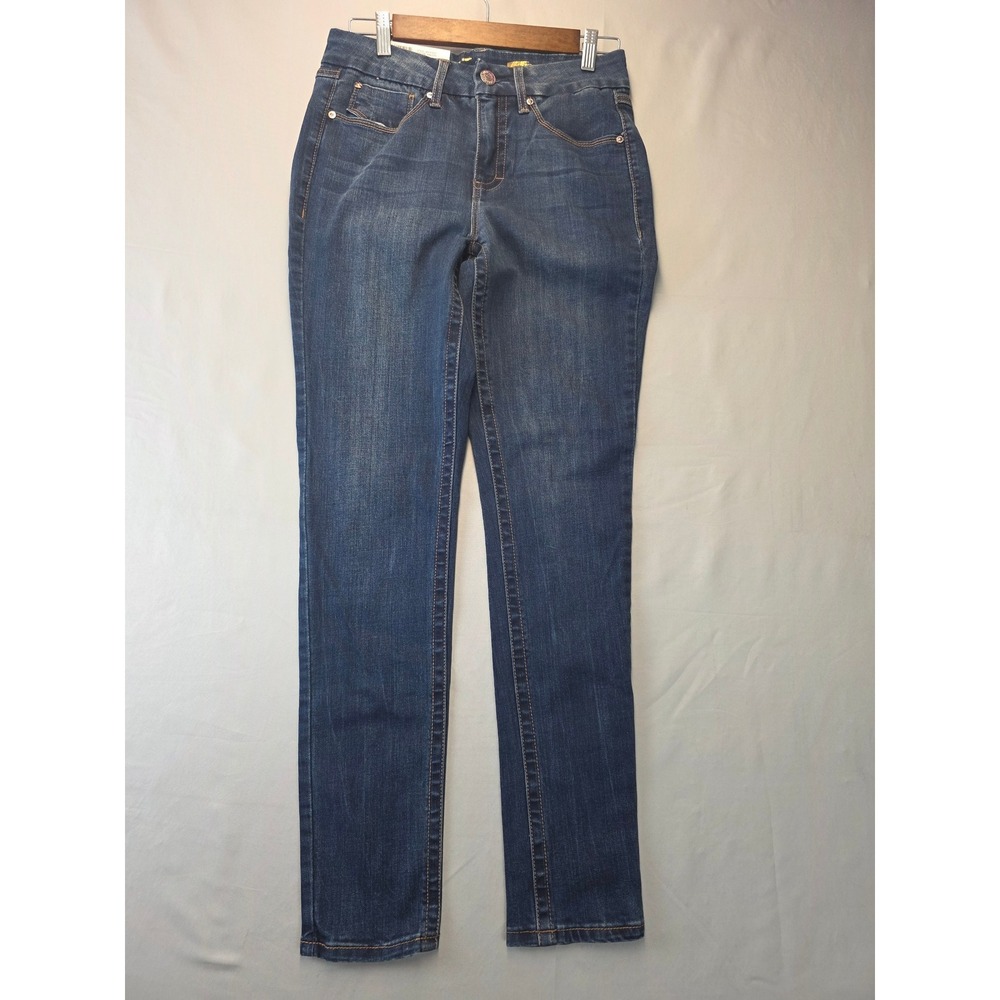 Seven7 Tummyless High Rise Skinny Jeans Avalon Blue Size 6 MY1975DE